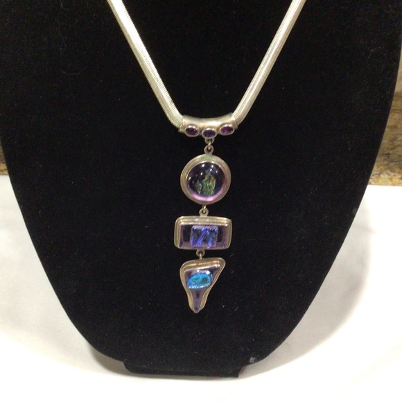 925 sterling silver very unique necklace. - Picture 1 of 6